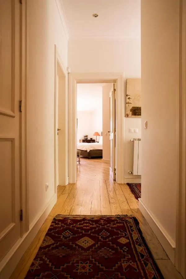 Hallway leading to a bedroom
