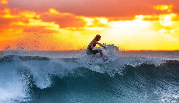Surfing at Praia Grande